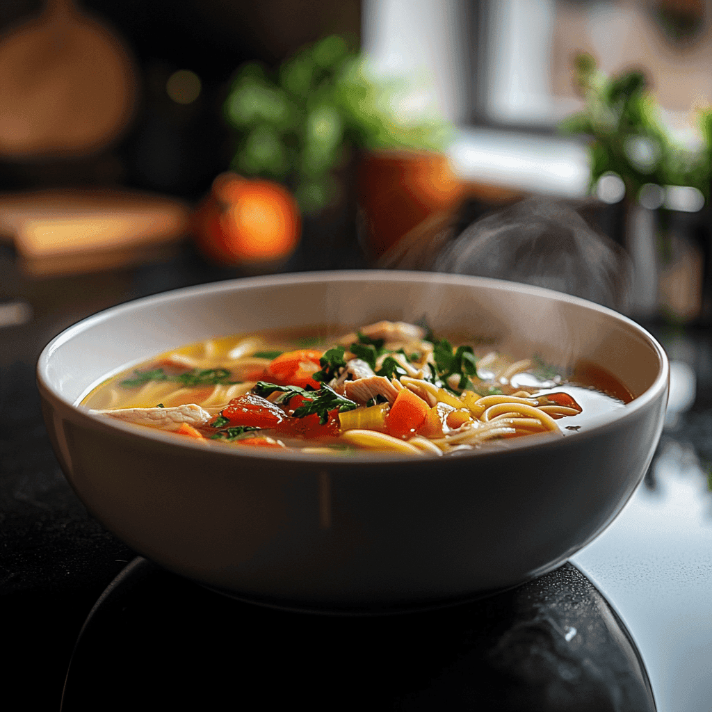 vegan chicken noodle soup