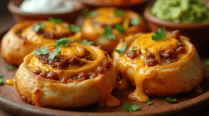 Cheesy Taco Pinwheels