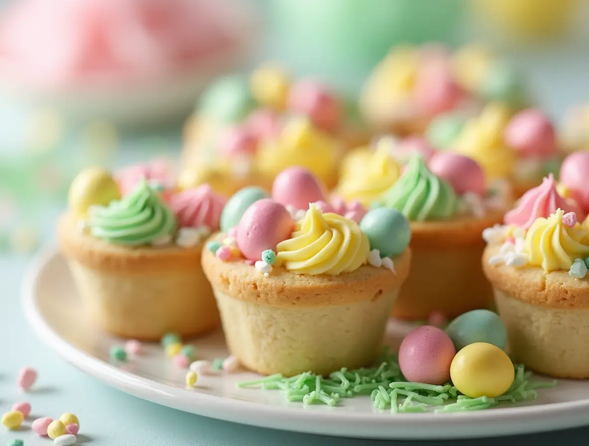 Easter Basket Sugar Cookie Cups