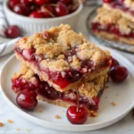 Cherry Pie Crumb Bars Recipe