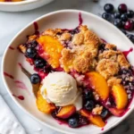 Blueberry Peach Dessert