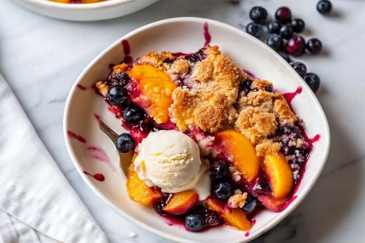 Blueberry Peach Dessert