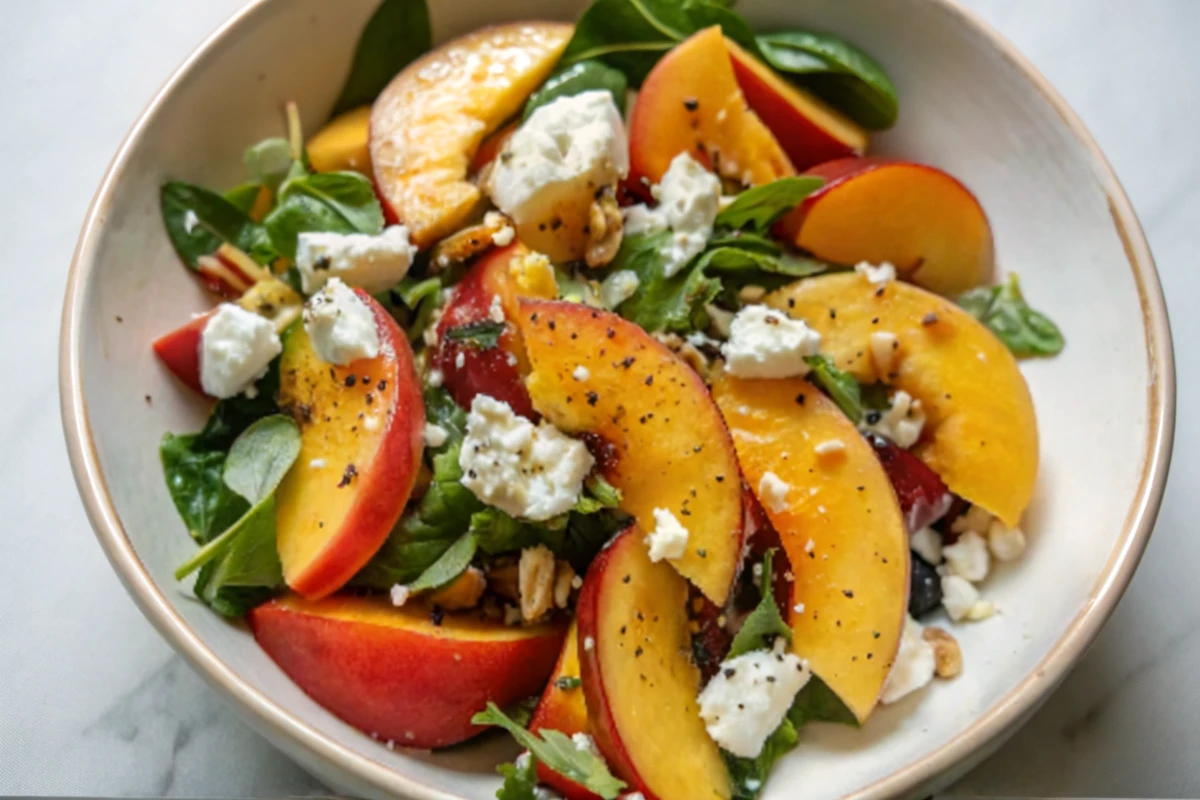 Peach Feta Salad