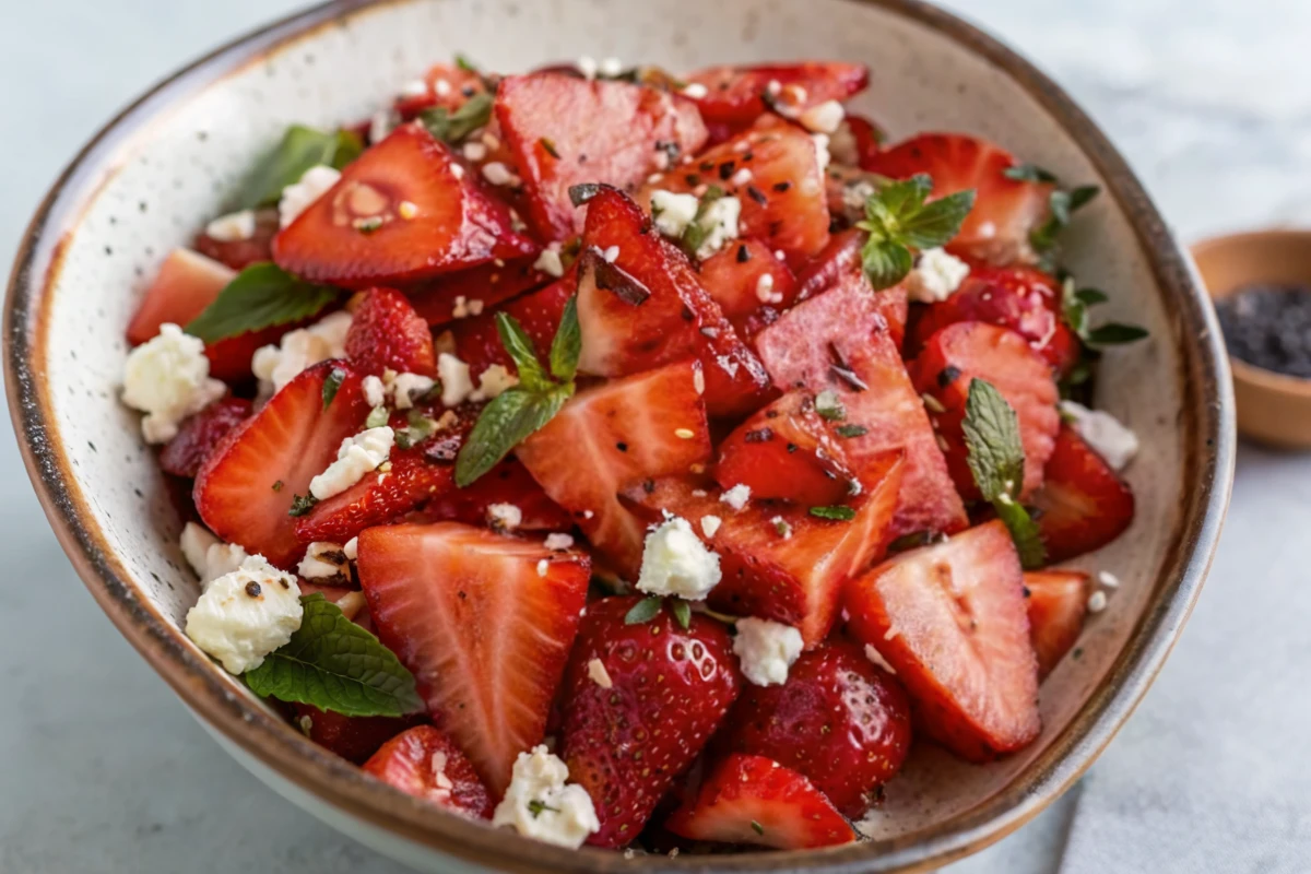 Watermelon Strawberry Salad