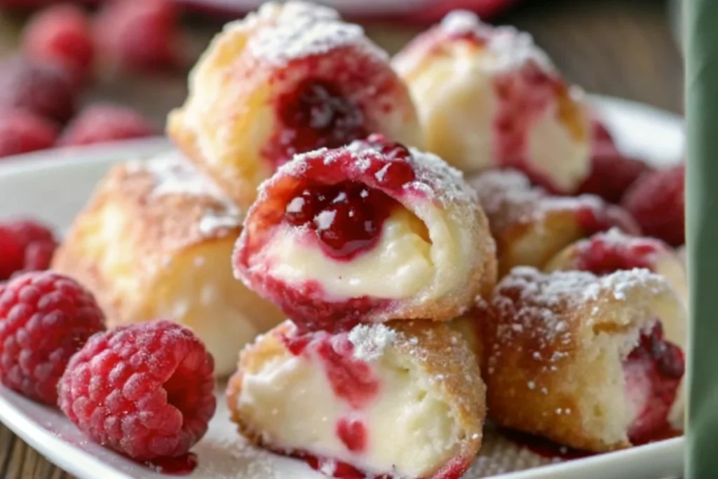 Raspberry Cream Cheese Bites