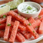 Watermelon Fries with Coconut