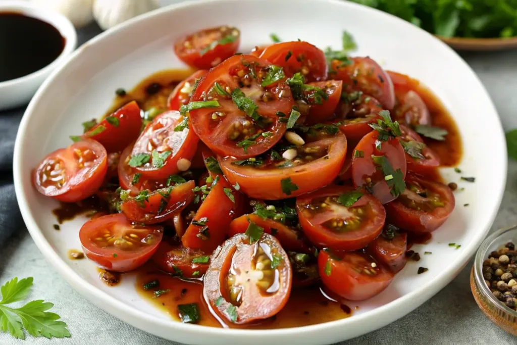 Tomato Garlic Salad