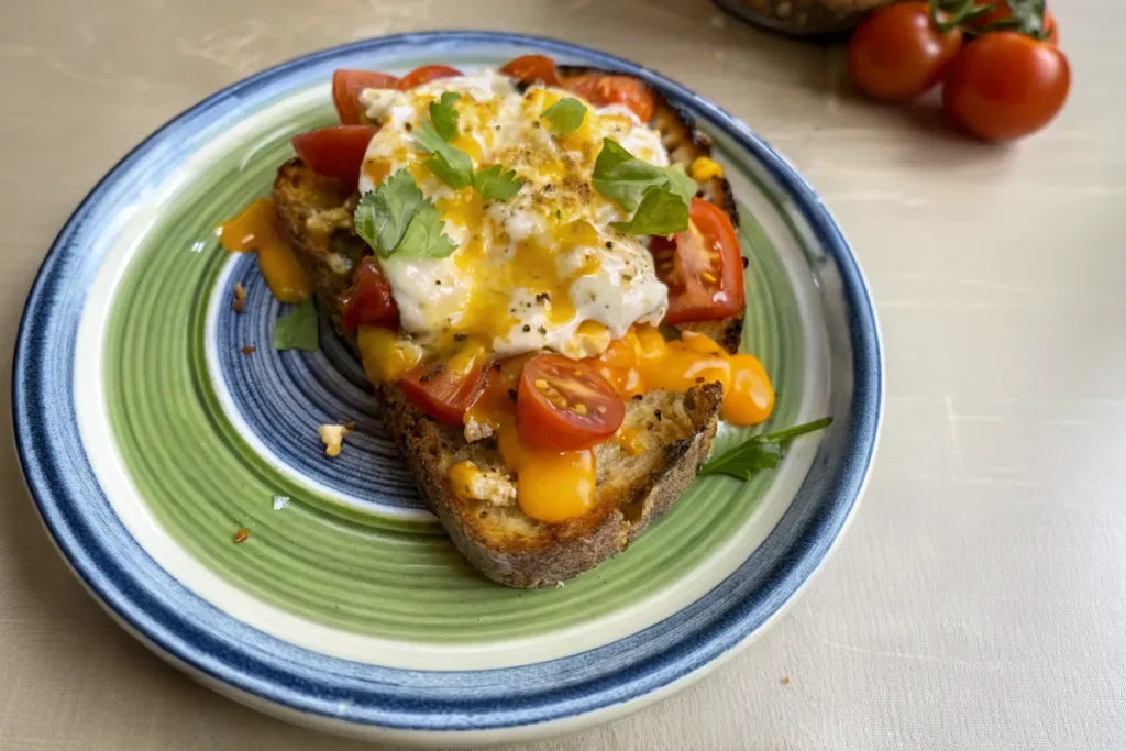 Cheddar Sweetcorn Sourdough Breakfast Toast