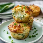 Crispy Parmesan Zucchini Potato Muffins