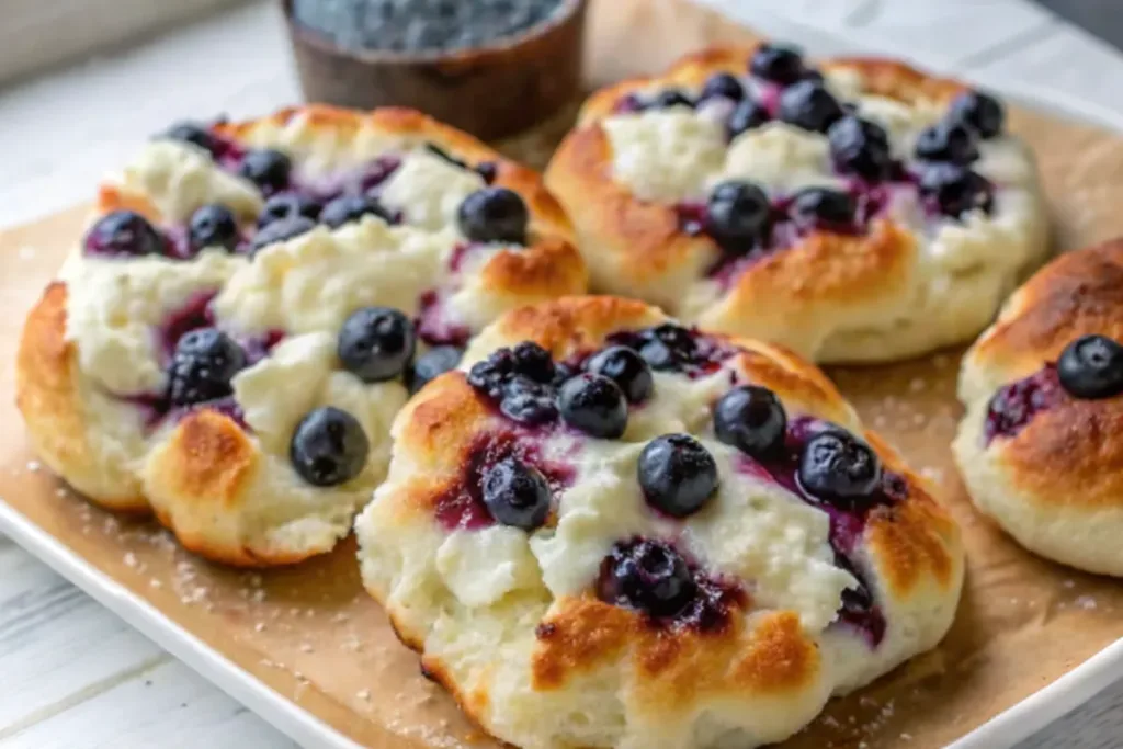 Cottage Cheese Blueberry Cloud Bread