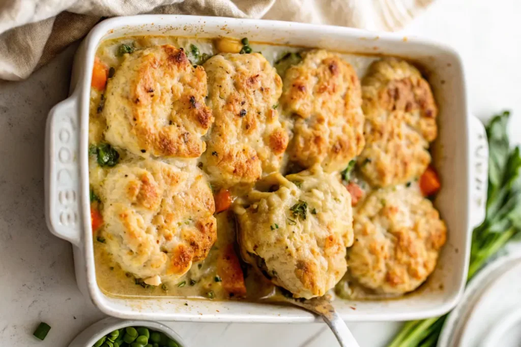 Biscuit & Vegetable Pot Pie (Casserole)