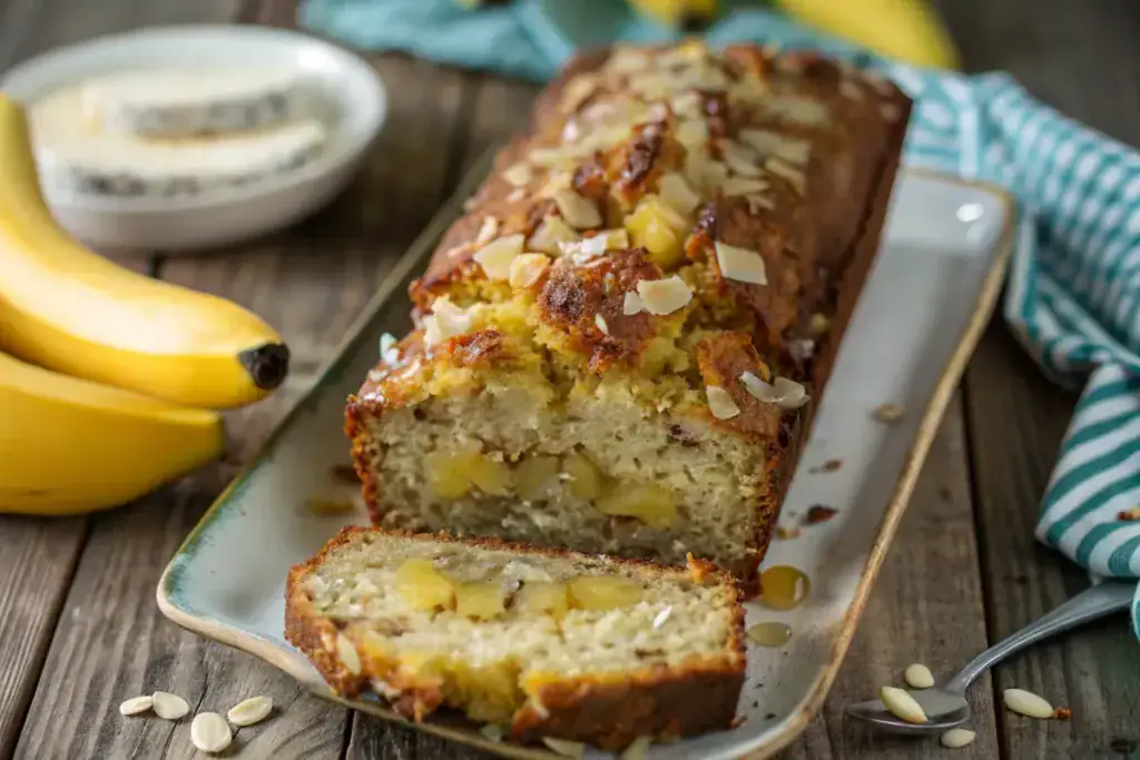 Coconut Pineapple Banana Bread