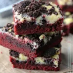 Cookies and Cream Red Velvet Bars
