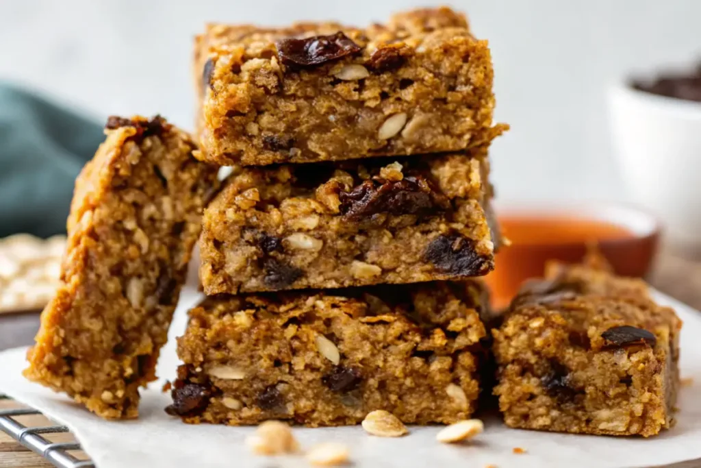 Pumpkin Chocolate Chip Oatmeal Bars