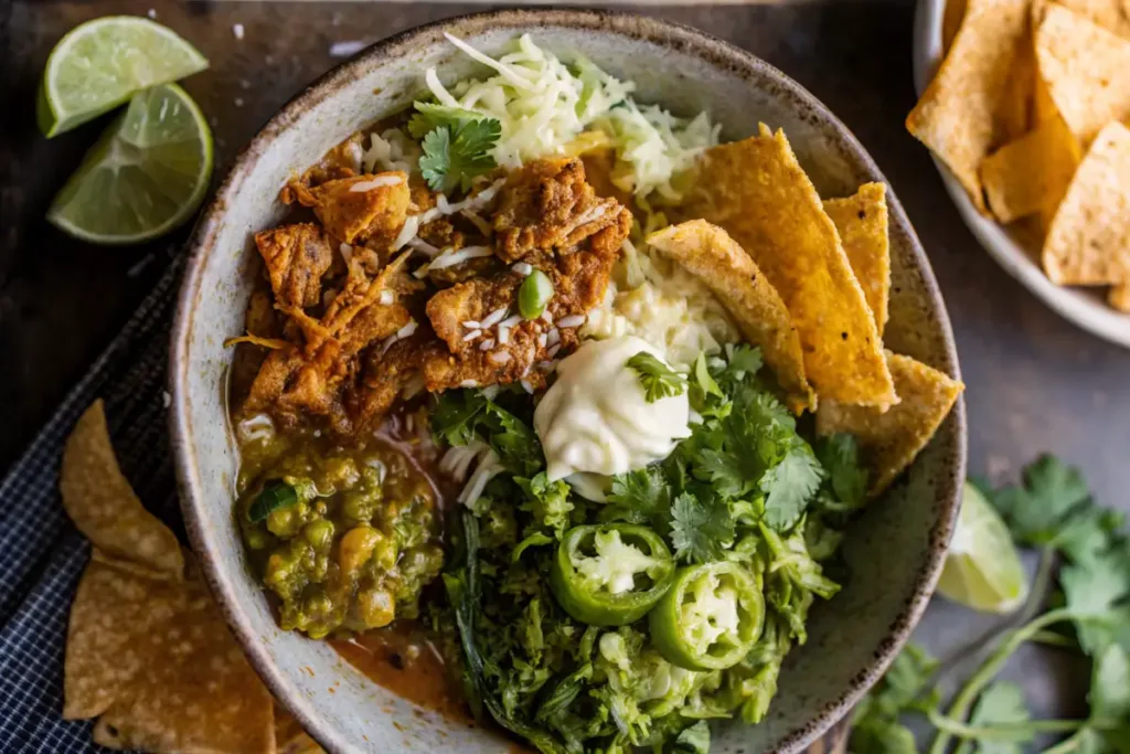 Crockpot White Chicken Chili Burrito Bowls