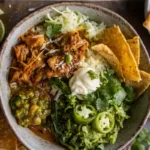 Crockpot White Chicken Chili Burrito Bowls
