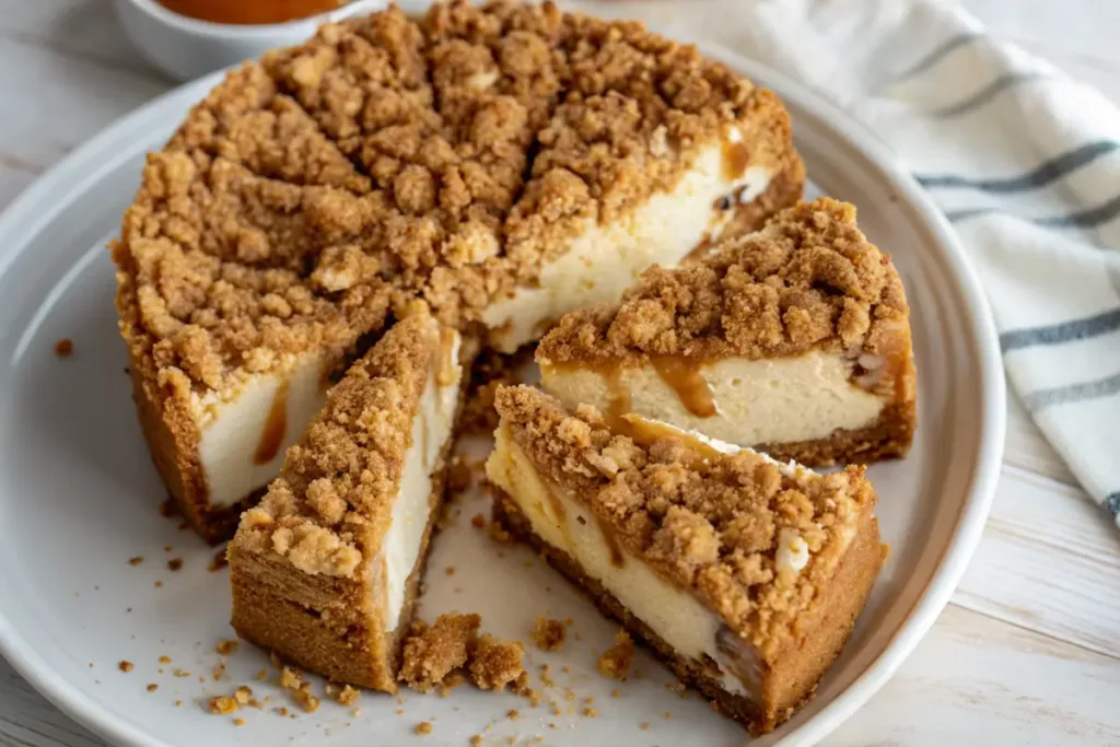 Apple Crumble Cheesecake