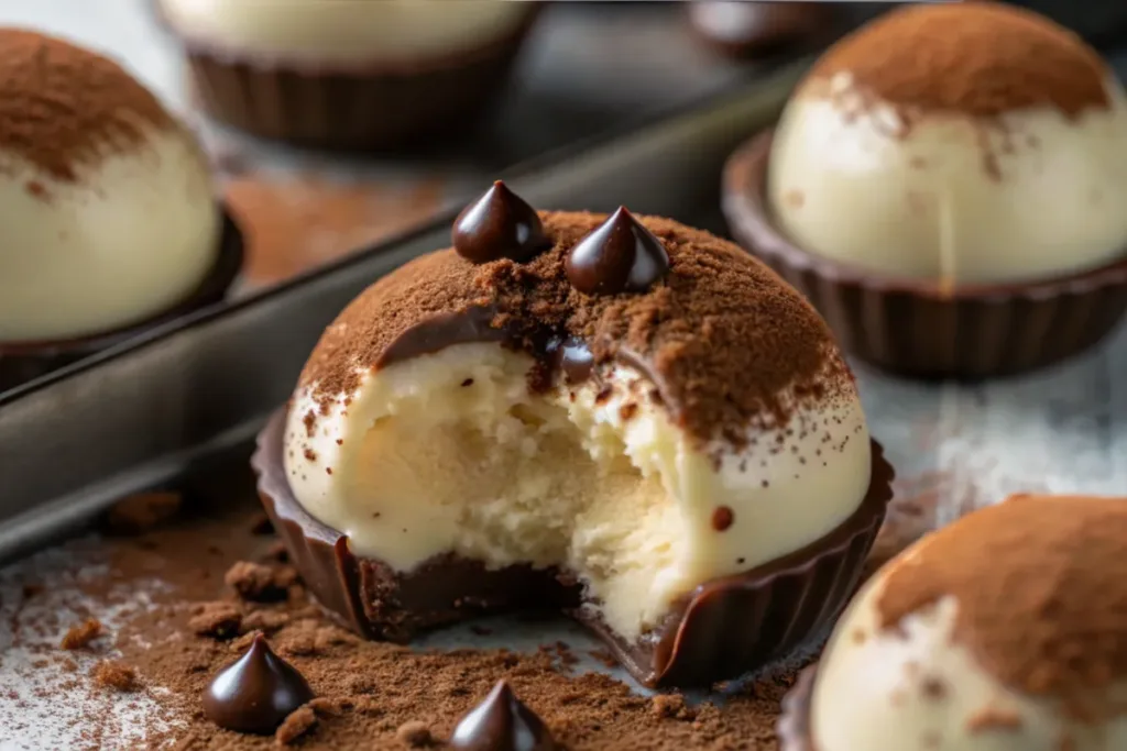 Chocolate Tiramisu Bombs