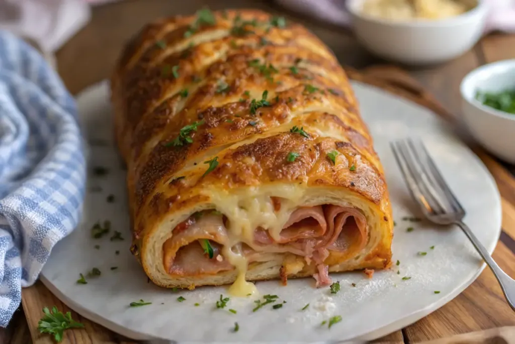 Italian Stromboli Stuffed Bread