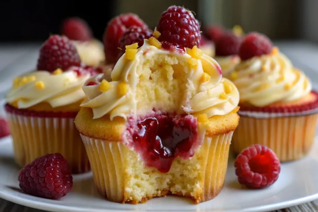 Raspberry Lemon Heaven Cupcakes