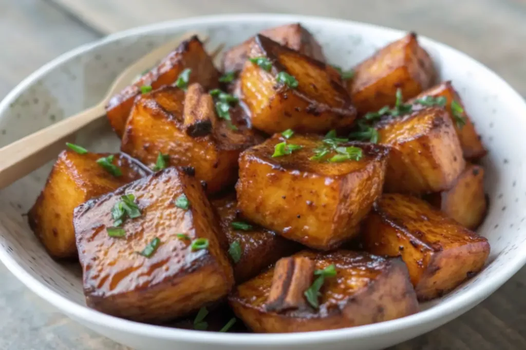 Roasted Sweet Potatoes with Cinnamon & Honey Recipe