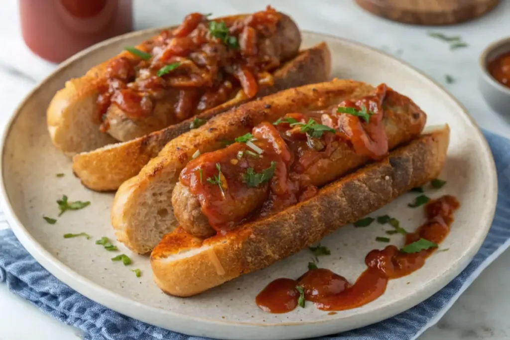 Slow Cooker Sausage with Sauce