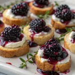 Blackberry Balsamic Goat Cheese Bites