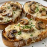 Gourmet Cheesy Mushroom and Garlic Toastsites
