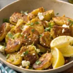 Crispy Lemon Feta Potato Salad