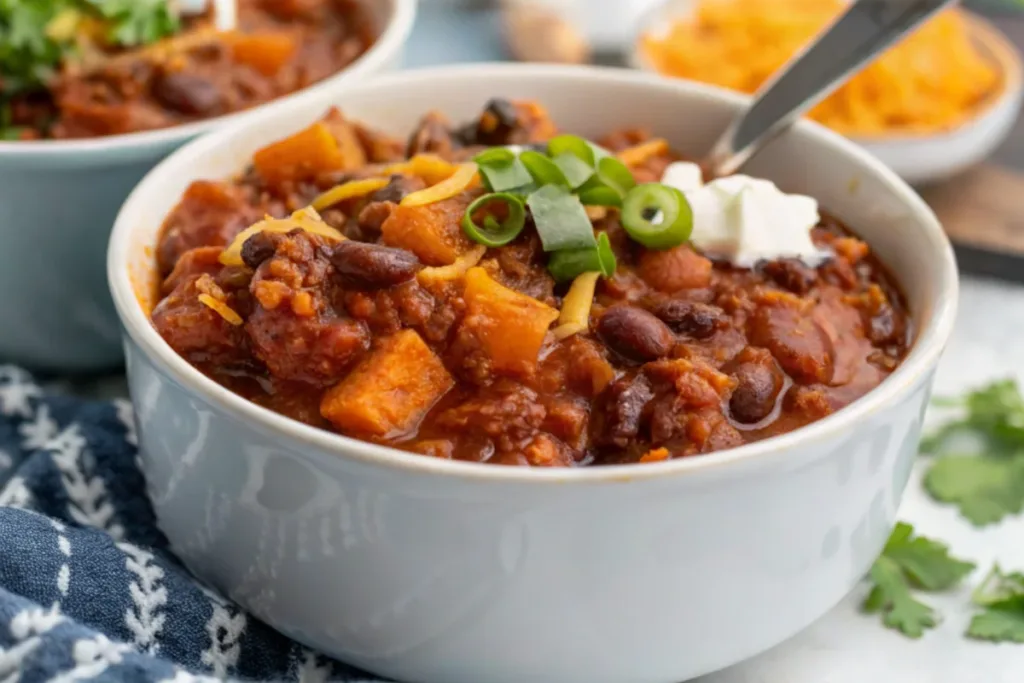 Slow Cooker Sweet Potato Chili