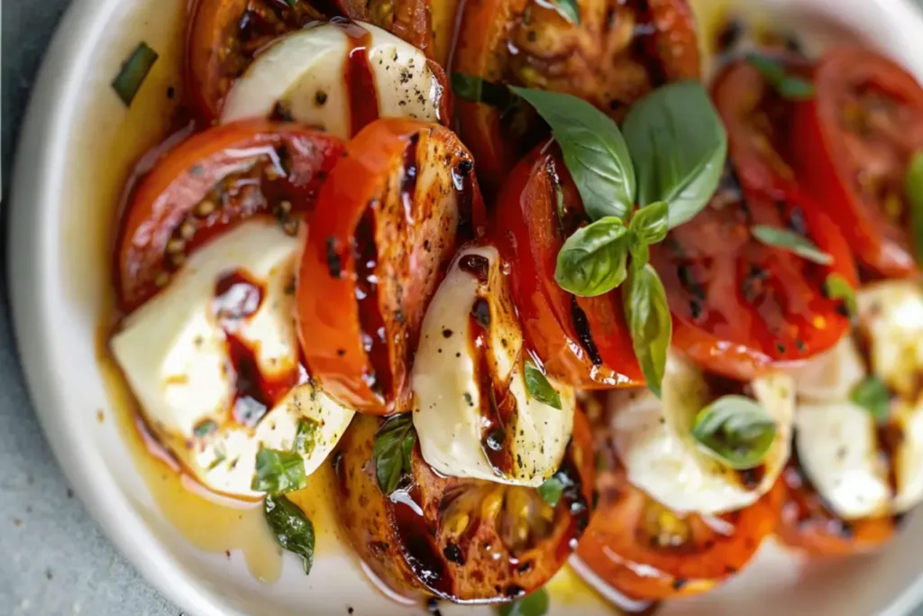Roasted Tomato Caprese Salad