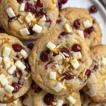Thick and Chewy White Chocolate Cranberry Cookies