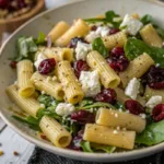 Feta & Cranberry Rigatoni Salad with Lemon Vinaigrette