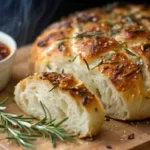 No-Knead Roasted Garlic Rosemary Bread