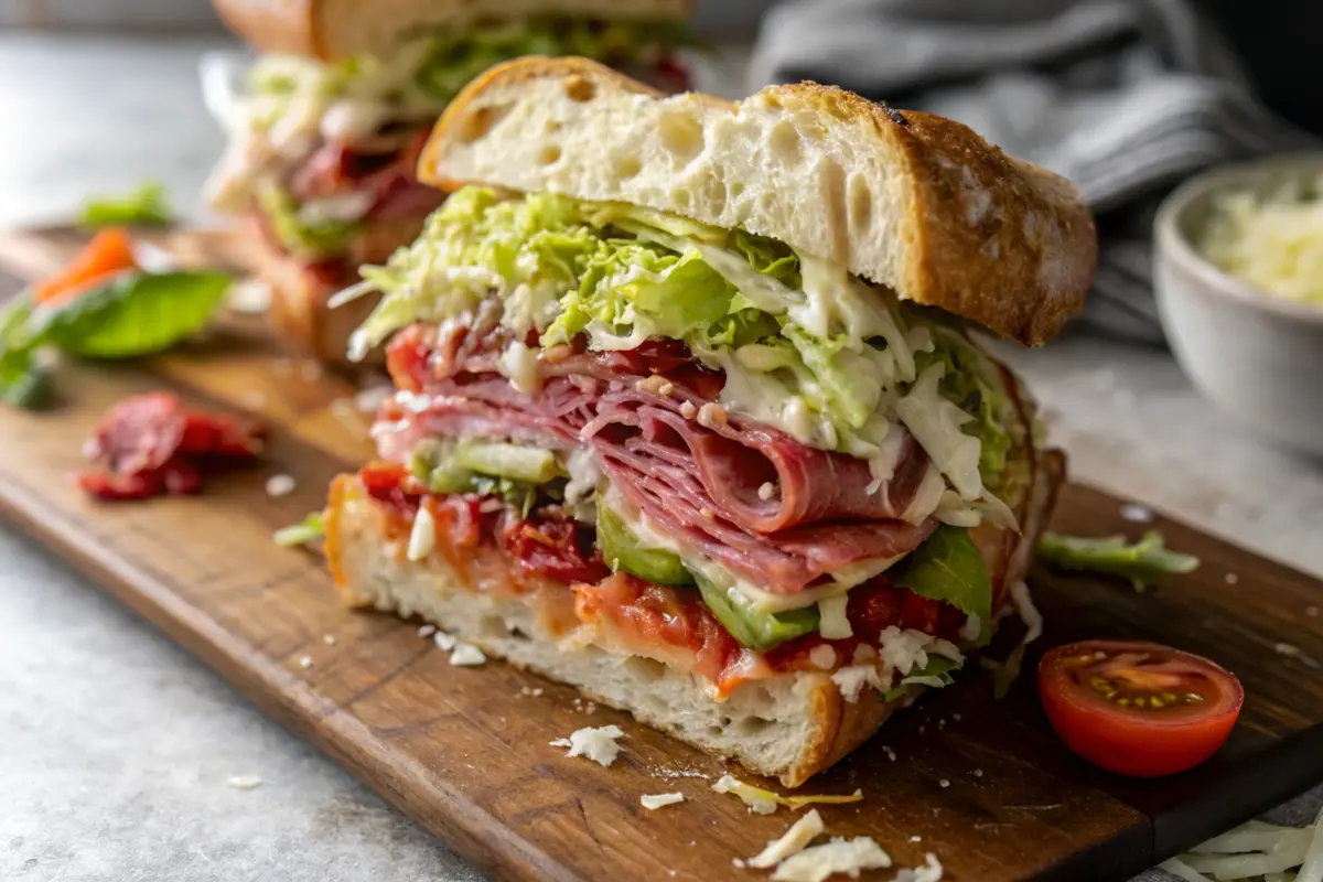 Italian Grinder Salad Sandwich