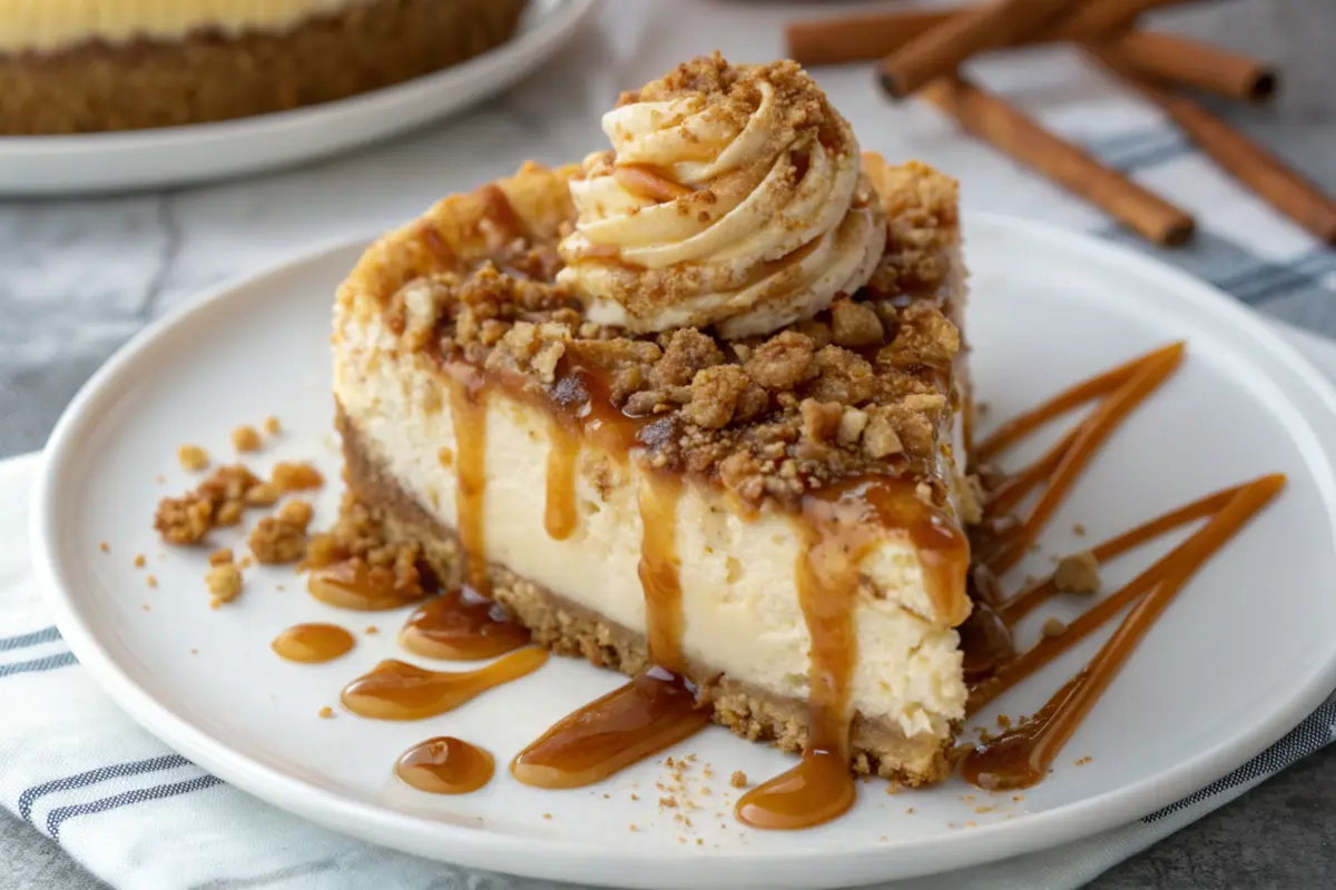 Apple Crisp Cheesecake