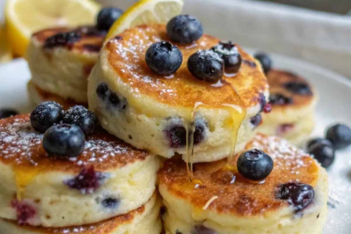 Blueberry Lemon Pancake Bites