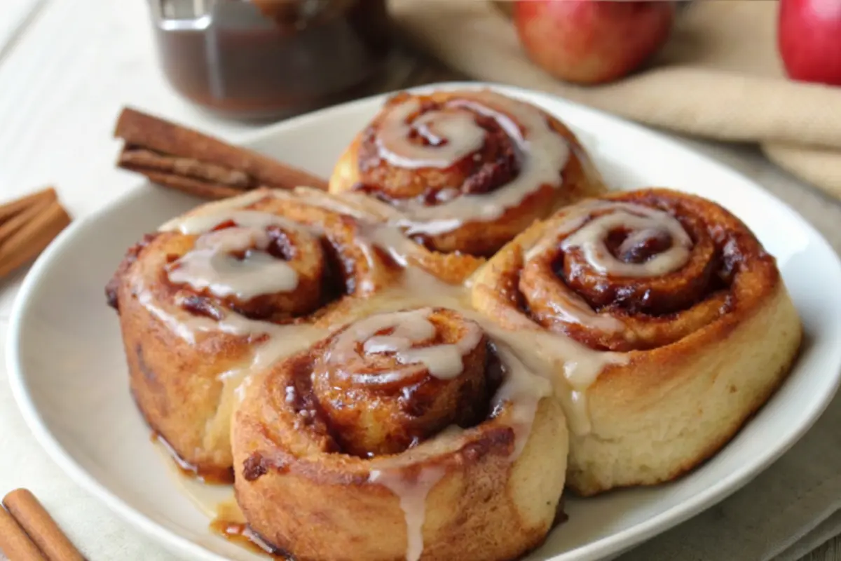 Apple Butter Cinnamon Rolls