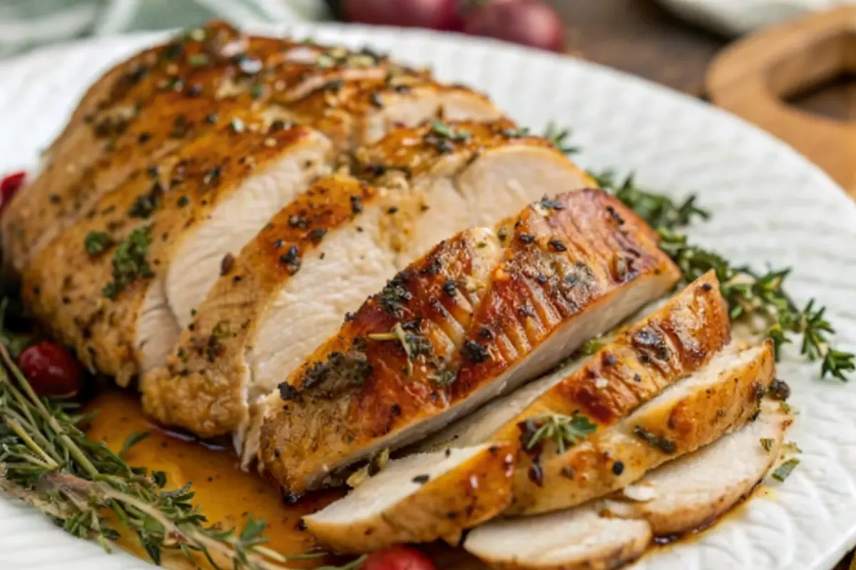 Savory Herb Butter Turkey Breast (Oven or Air Fryer)