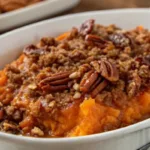 Sweet Potato Casserole with Brown Sugar Pecan Topping