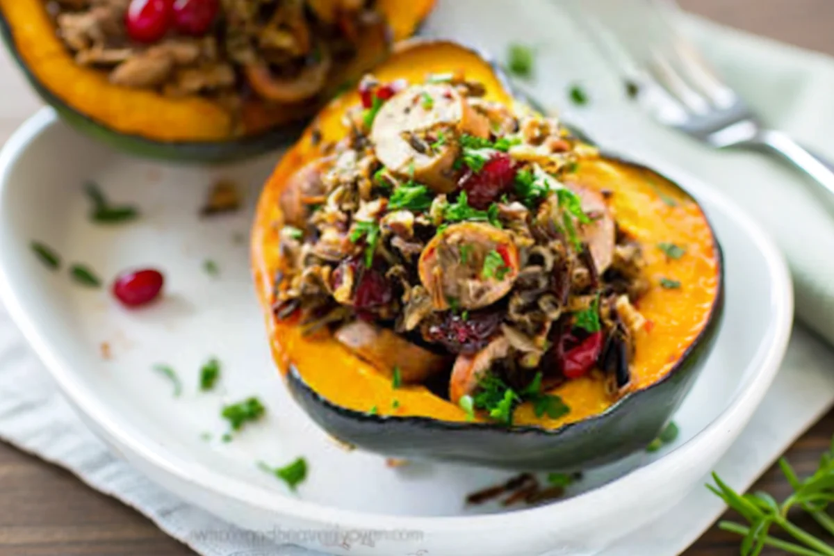 Stuffed Acorn Squash with Sausage
