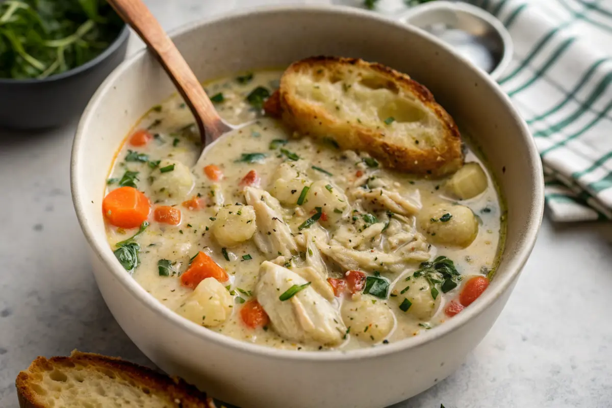 Creamy Chicken and Gnocchi Soup