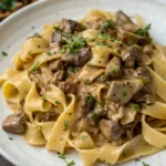Beef Stroganoff with Egg Noodles