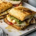 Savory Pesto Chicken Delight Sandwich