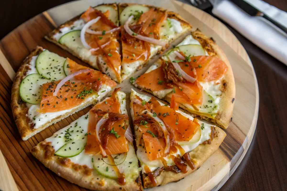 Smoked Salmon Potato Pizza