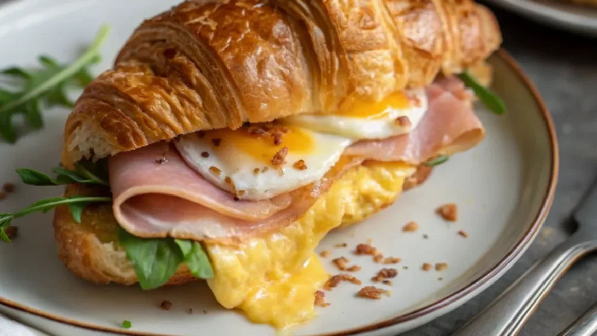 Ham, Egg & Cheese Croissant Sandwich: The Ultimate Breakfast Upgrade