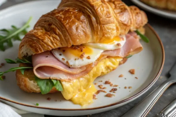 Ham, Egg & Cheese Croissant Sandwich: The Ultimate Breakfast Upgrade