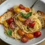 Easy Cherry Tomato Basil Pasta (Ready in 15 Minutes!)