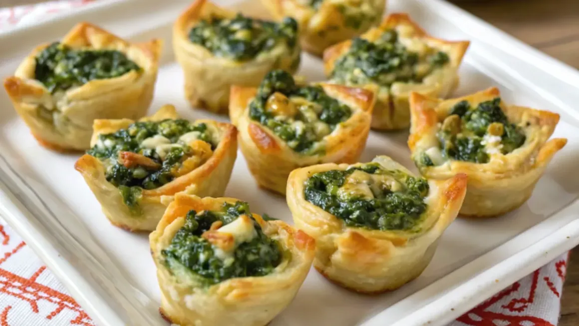 Spinach Feta Pastry Bites