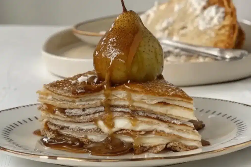 The Ultimate Guide to Making a Poached Pear Crêpe Cake